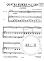Alexandre Tansman  Quatre Pieces Faciles pour Violoncelle et Piano - łatwe nuty na wiolonczelę i fortepian