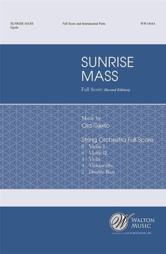 Ola Gjeilo - Sunrise Mass (Score & Parts) - nuty na chór SSAATTBB i orkiestrę smyczkową