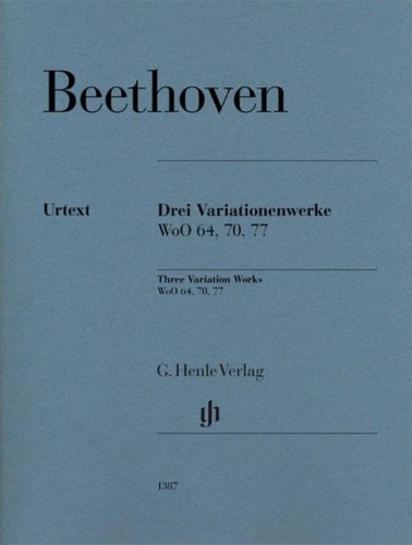Ludwig van Beethoven: Three Variation Works WoO 64, 70, 77 - 3 zbiory wariacji - nuty na fortepian