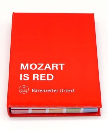 Mozart is Red - Notes z białymi kartkami i zestawem zakładek Post-it