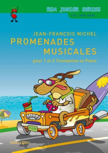 Jean-Francois Michel: Promenades musicales pour 1 et 2 Trompettes et Piano - nuty na trąbkę i duety trąbkowe z fortepianem