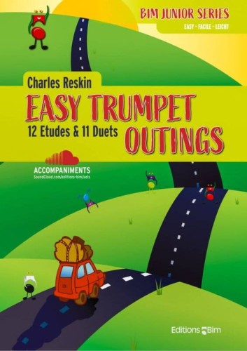 Charles Reskin: Easy Trumpet Outings - 12 Etudes & 11 Duets (+ audio online) - nuty na trąbkę i dwie trąbki