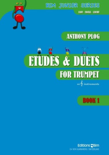 Anthony Plog: Etudes & Duets for Trumpet Book 1 - nuty na trąbkę lub inne instrumenty w kluczu wiolinowym