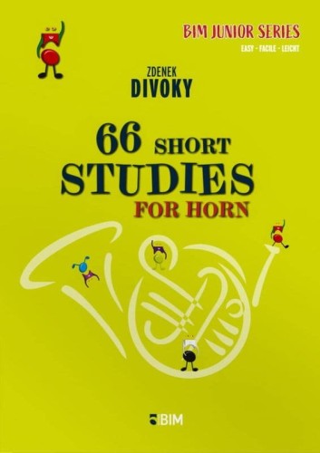 Zdenek Divoky: 66 Short Studies for Horn - krótkie etiudy dla początkujących - nuty na waltornię (róg)