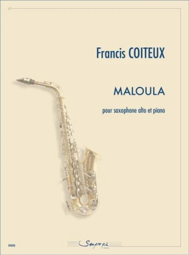 Francis Coiteux: Maloula pour saxophone alto et piano - nuty na saksofon altowy i fortepian