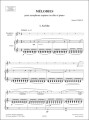 Adrien Ledoux: Melodies pour saxophone soprano ou alto et piano - nuty na saksofon sopranowy lub altowy i fortepian