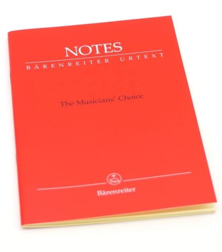 Barenreiter Notes Mozart - czerwony zeszyt nutowy A6 - notesik muzyczny