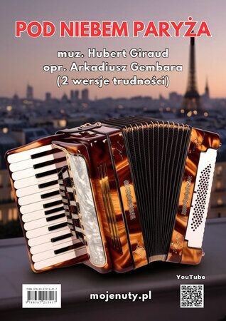 Pod niebem Paryża - Sous le ciel de Paris - Hubert Giraud - nuty na akordeon solo