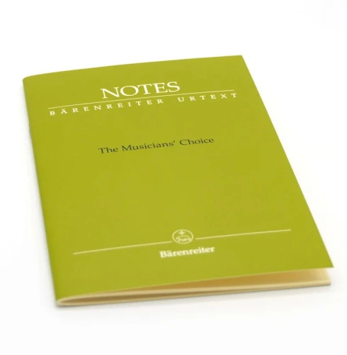 Barenreiter Notes Brahms - oliwkowy zeszyt nutowy A6 - notesik muzyczny