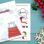 Zimowe Łaminutki - arkusze z ćwiczeniami muzycznymi dla dzieci - poziom początkujący dźwięki c1 do c2