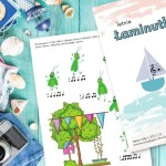 Letnie Łaminutki - arkusze z ćwiczeniami muzycznymi dla dzieci - poziom początkujący dźwięki c1 do c2