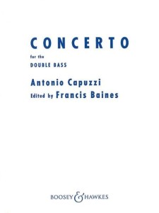Giuseppe Antonio Capuzzi: Concerto for the Double bass - Koncert kontrabasowy F-dur - nuty na kontrabas i fortepian