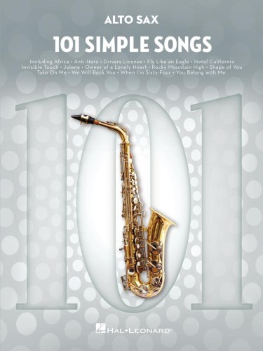 101 Simple Songs: Alto Sax - proste piosenki - nuty na saksofon altowy solo