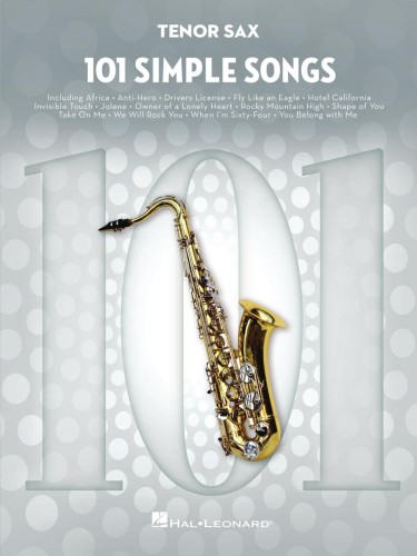 101 Simple Songs: Tenor Sax - proste piosenki - nuty na saksofon tenorowy solo