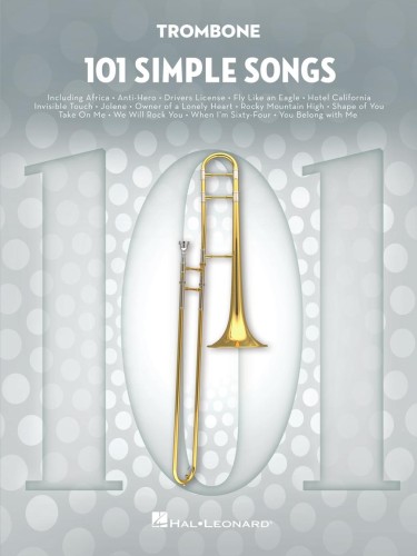 101 Simple Songs: Trombone - proste piosenki - nuty na puzon solo