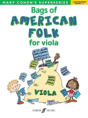 Mary Cohen: Bags Of American Folk for Viola - Superseries Grade 1-2 - nuty na altówkę dla początkujących