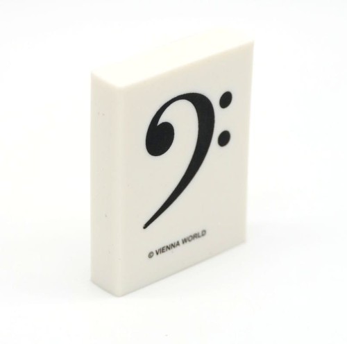 Gumka do mazania klucz basowy 5 cm