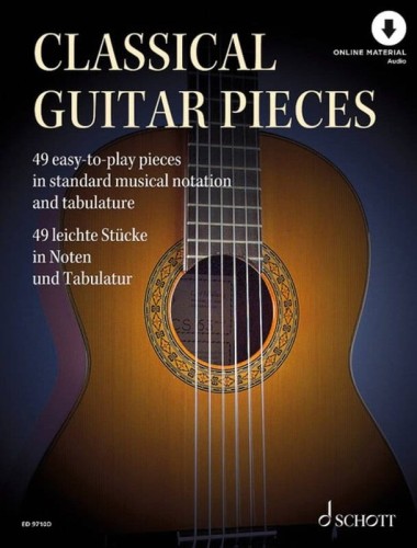 Classical Guitar Pieces - 50 easy-to-play pieces (+ audio online) - nuty i tabulatury na gitarę klasyczną