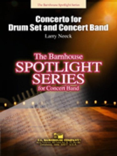 Larry Neeck: Concerto for Drum Set and Concert Band (Score & Parts) - nuty na orkiestrę dętą - partytura i głosy