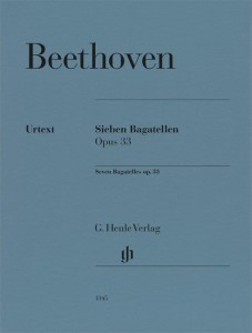 Ludwig van Beethoven: 7 Bagatelles op. 33 - 7 bagatel - nuty na fortepian