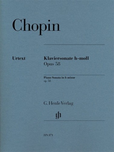 Fryderyk Chopin: Klaviersonate h-moll op. 58 - III Sonata fortepianowa - nuty na fortepian