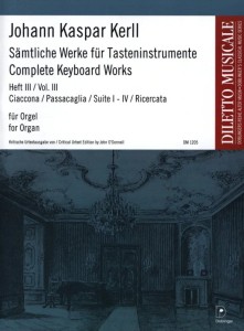 Johann Kaspar Kerll: Samtliche Werke fur Tasteninstrumente Band 3 - utwory na organy