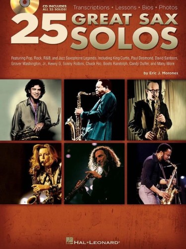25 Great Sax Solos (+ audio online) - Eric J. Morones - nuty na saksofon