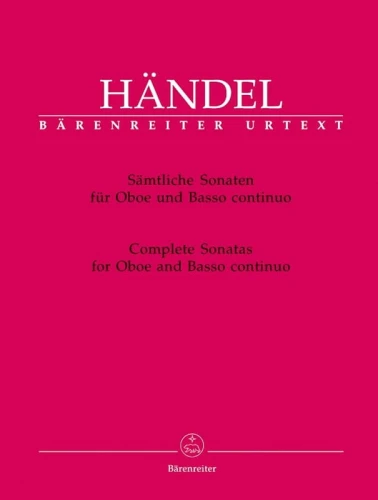 Georg Friedrich Handel: Complete Sonatas for Oboe and Basso continuo - sonaty obojowe - nuty na obój i fortepian