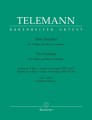 Georg Philipp Telemann: Two Sonatas for Violin and Basso continuo from Essercizii musici - Dwie sonaty F-dur i A-dur - nuty na skrzypce i fortepian