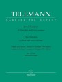 Georg Philipp Telemann: Two Sonatas for Flute and Basso continuo from Essercizii musici - Dwie sonaty D-dur i G-dur - nuty na flet poprzeczny i fortepian