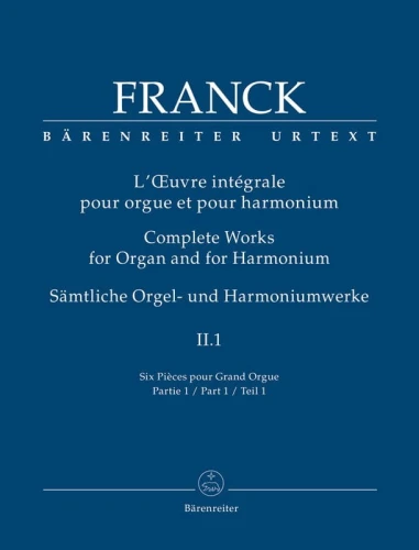 Cesar Franck: Complete Works for Organ and for Harmonium 2.1 - Six pieces pour Grand Orgue część 1 - nuty na organy