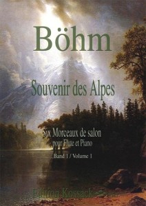 Theobald Bohm: Souvenir Des Alpes - Six Morceaux de salon Volume 1 - nuty na flet poprzeczny z fortepianem