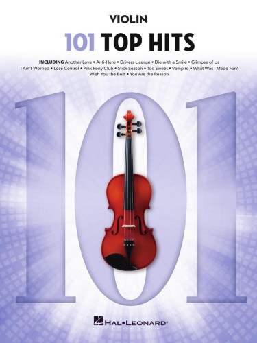 101 Top Hits: Violin - piosenki z list przebojów - nuty na skrzypce solo
