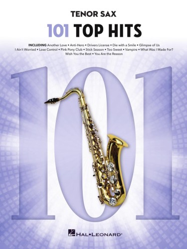 101 Top Hits: Tenor Sax - piosenki z list przebojów - nuty na saksofon tenorowy solo