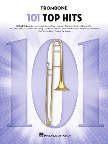 101 Top Hits: Trombone - piosenki z list przebojów - nuty na puzon solo