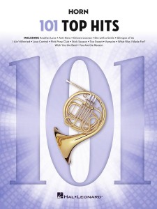 101 Top Hits: Horn - piosenki z list przebojów - nuty na waltornię (róg) solo