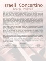 George Perlman: Israeli Concertino (+ audio online) - nuty na skrzypce z fortepianem