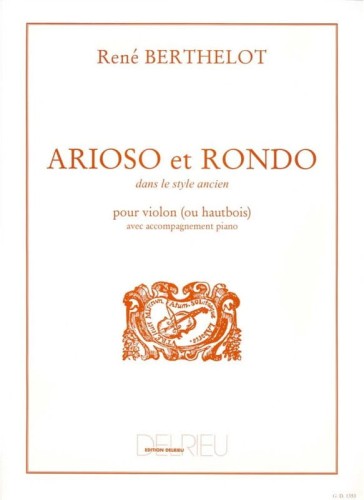 Rene Berthelot  Arioso et rondo dans le style ancien - nuty na obój lub skrzypce z fortepianem