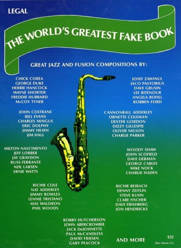 The World's Greatest Fake Book - nuty na fortepian - linia melodyczna, akordy, słowa