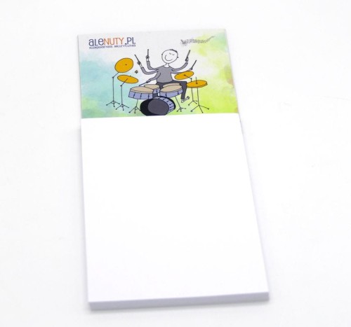 Muzyczny notes z magnesem Perkusista