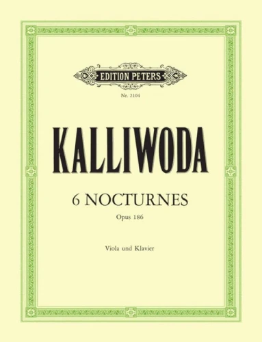 Johann Wenzel Kalliwoda (Jan Kalivoda) - Six Nocturnes op. 186 - 6 nokturnów - nuty na altówkę i fortepian