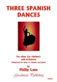 Philip Lane: Three Spanish Dances for Oboe or Clarinet and Orchestra - nuty na obój lub klarnet z fortepianem