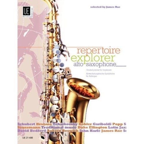 Repertoire Explorer - Alto Saxophone - James Rae - nuty na saksofon altowy solo i z fortepianem