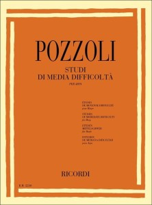 Ettore Pozzoli: Studi Di Media Difficolta per Arpa - etiudy średniej trudności - nuty na harfę
