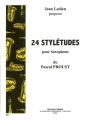 Pascal Proust: 24 Styletudes pour Saxophone - Jean Ledieu - nuty na saksofon