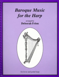 Baroque  Music For The Harp - Deborah Friou - muzyka barokowa - nuty na harfę