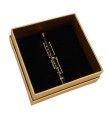 Przypinka obój - czarny miniaturowy instrument w pudełku prezentowym - wpinka 7,5 cm