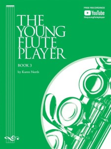 Karen North: The Young Flute Player Book 3 (+ audio online) - szkoła gry na flecie poprzecznym - akompaniamenty i duety do 1 i 2 części podręcznika