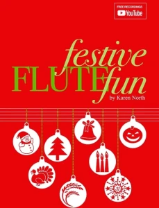 Festive Flute Fun - Karen North (+ audio online) - utwory na różne święta na koniec roku kalendarzowego - solo, duety, tria - nuty na flet poprzeczny
