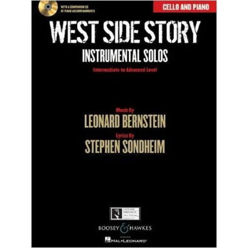 Leonard Bernstein: West Side Story Cello (+ płyta CD) - instrumental solos - nuty na wiolonczelę z fortepianem